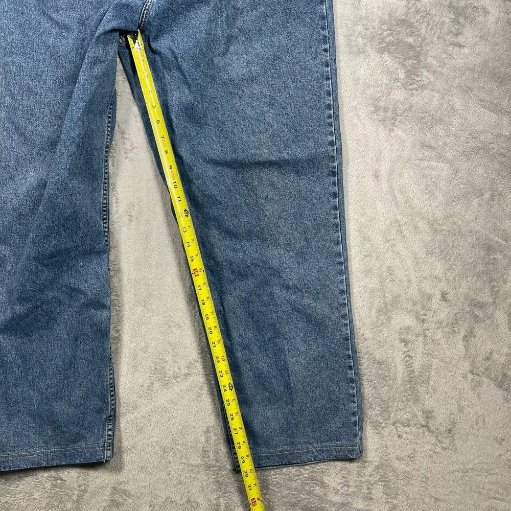 Tommy Hilfiger Jeans Vintage Mens 36(34)x32(30) Blue Denim Embroidered Logo Y2K